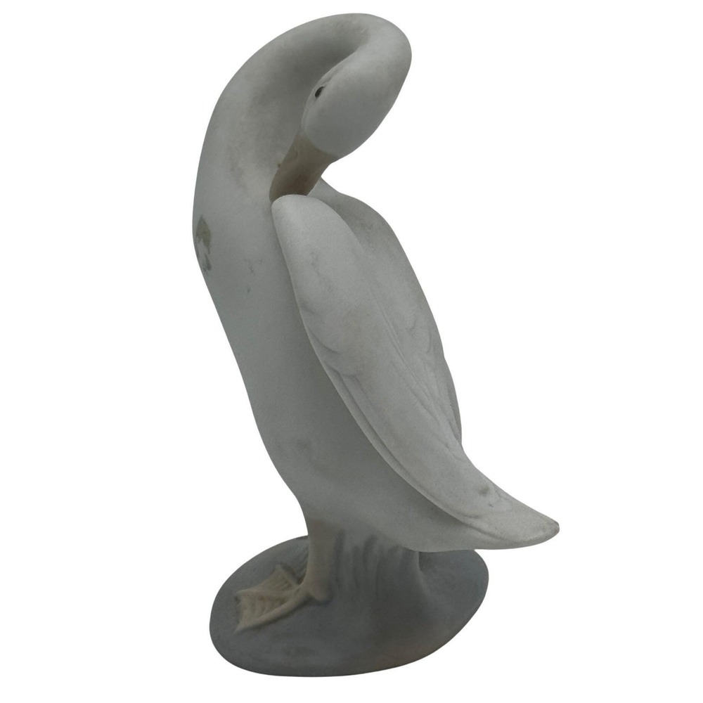 VTG Lladro Goose Swan Preening Porcelain Figure Matte Finish Spain 70s Original - Picture 2 of 10